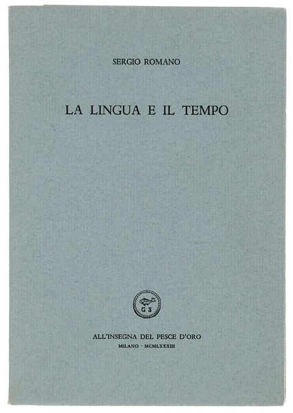 LA LINGUA E IL TEMPO. | Immagine principale