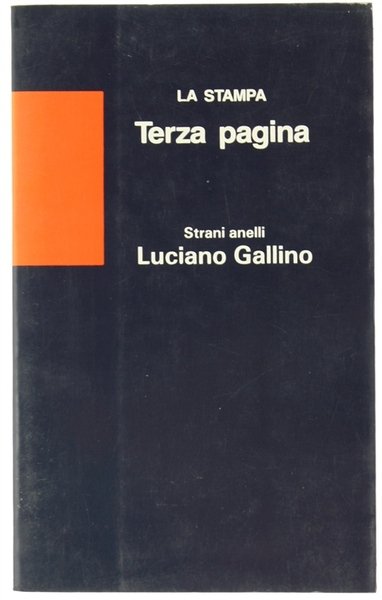 STRANI ANELLI. La società dei moderni.