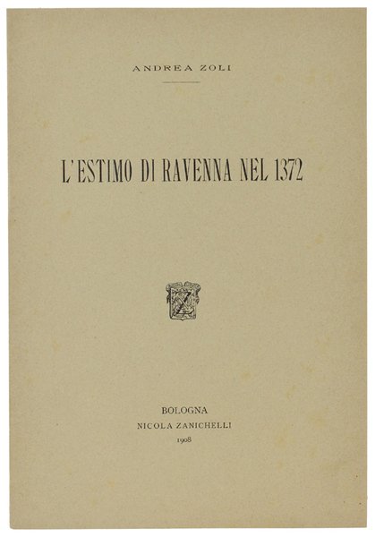 L'ESTIMO DI RAVENNA NEL 1372. | Immagine principale