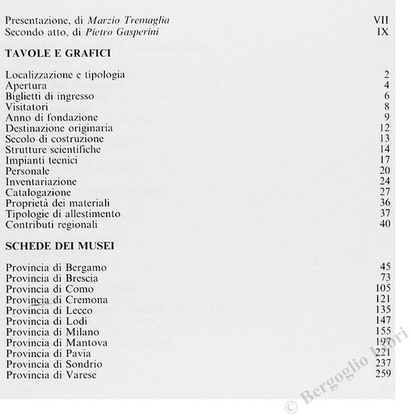 MUSEI DI LOMBARDIA 3. Terzo Quaderno Statistico: dati ed elaborazioni …