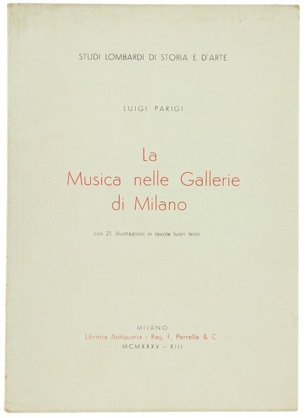 LA MUSICA NELLE GALLERIE DI MILANO - Studi Lombardi di …