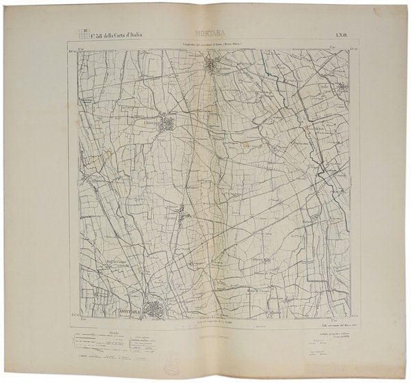MORTARA. F° 58 - I.N.O.della Carta d'Italia.