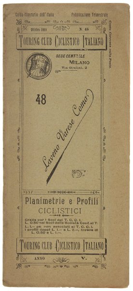 LAVENO VARESE COMO. Planimetrie e Profili Ciclistici - N. 48.
