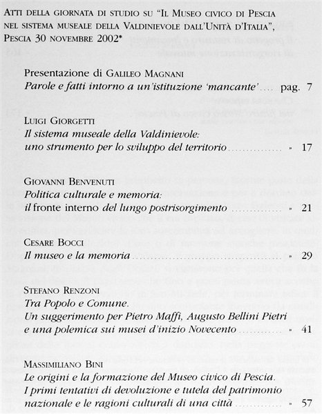 VALDINIEVOLE - Studi storici n. 7 - 8.