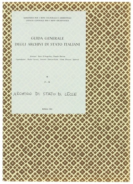 ARCHIVIO DI STATO DI LECCE.