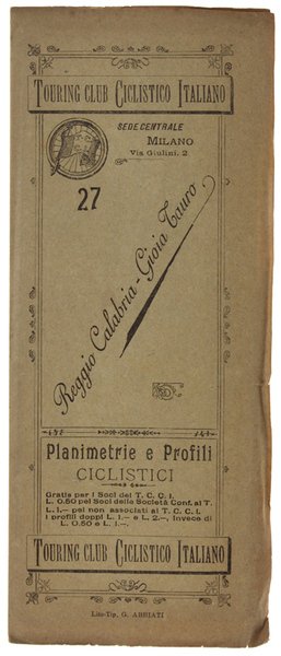 REGGIO CALABRIA - GIOIA TAURO. Planimetrie e Profili Ciclistici - N. 27.