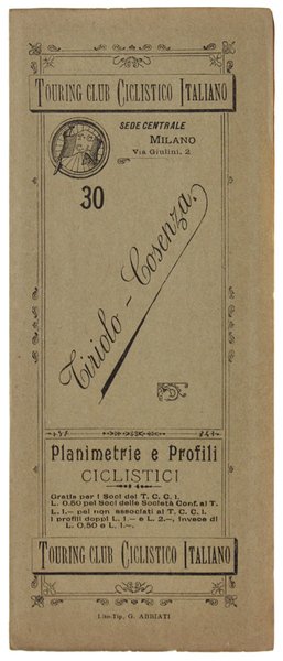 TIRIOLO - COSENZA. Planimetrie e Profili Ciclistici - N. 30.