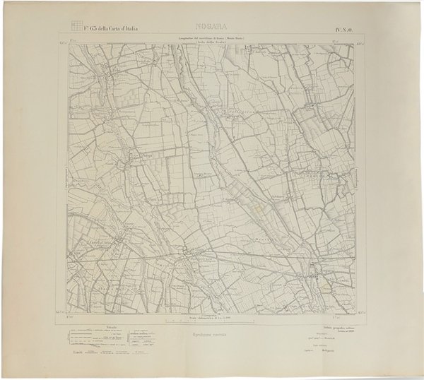NOGARA. F. 63 IV.S.O. della Carta d'Italia.