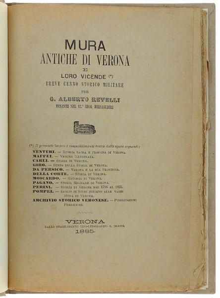 MURA ANTICHE DI VERONA E LORO VICENDE DALLA FONDAZIONE DELLA …