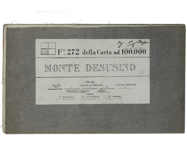 MONTE DESUSINO. Foglio N° 272 della Carta d'Italia. Scala 1:50.000. …