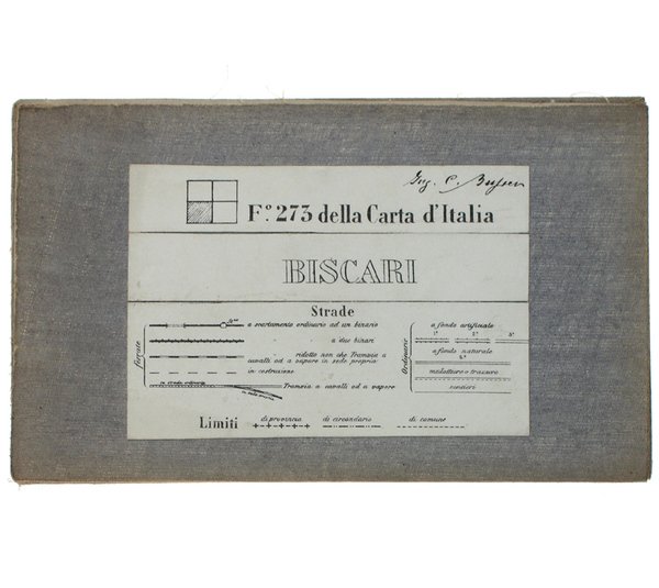 BISCARI. Foglio N° 273 della Carta d'Italia. Scala 1:50.000. Longitudine …