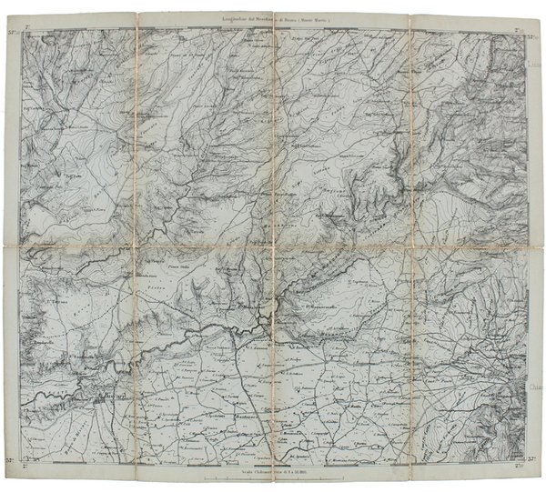 BISCARI. Foglio N° 273 della Carta d'Italia. Scala 1:50.000. Longitudine …