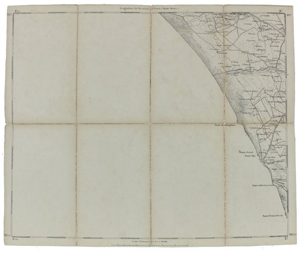 SCOGLITTI. Foglio N° 275 della Carta d'Italia. Scala 1:50.000. Longitudine …