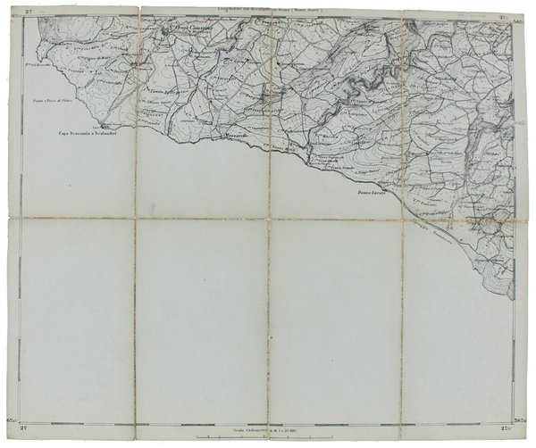 S.TA CROCE CAMERINA. Foglio N° 276 della Carta d'Italia. Scala …