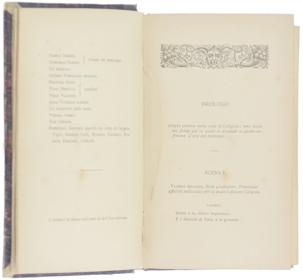 MESSALINA. Commedia in 5 atti in versi. Un prologo.