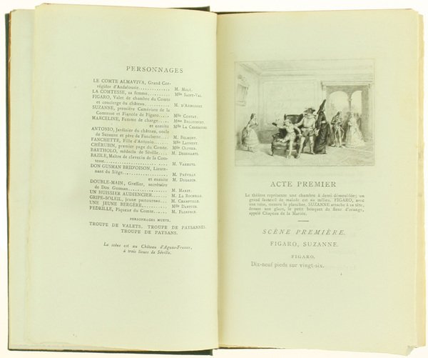 LE MARIAGE DE FIGARO. Cinq eaux-fortes de Valton gravées par …