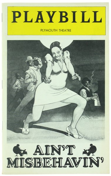 PLAYBILL - AIN'T MISBEHAVIN' . April 1979.