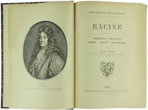ANDROMAQUE - BRITANNICUS - PHEDRE - ATHALIE - LES PLAIDESUR. …