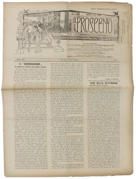 IL PROSCENIO. Giornale Artistico Teatrale. Anno 1906 (32 numeri) | Immagine Gallery 2