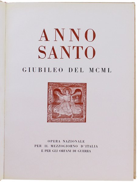 ANNO SANTO. Giubileo del MCML.