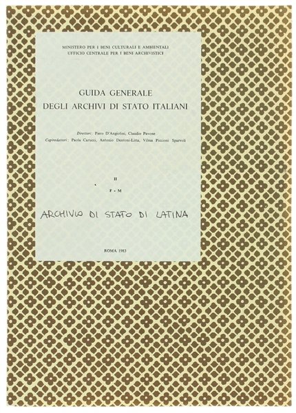 ARCHIVIO DI STATO DI LATINA.