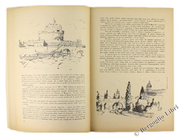 LUCI ANTICHE SU ROMA illustrate con architetture.