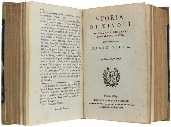 STORIA DI TIVOLI DALLA SUA ORIGINE FINO AL SECOLO XVII. …