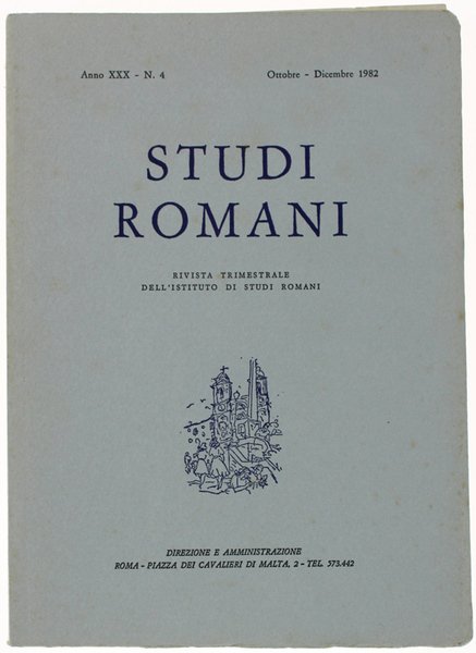 STUDI ROMANI. Rivista trimestrale. Anno 1982 - N. 4.