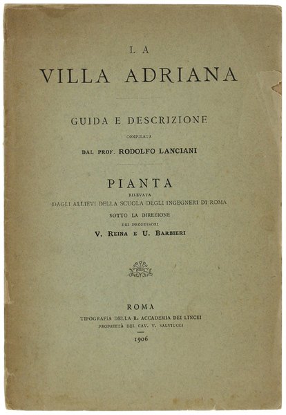 LA VILLA ADRIANA - Guida e descrizione + Pianta.
