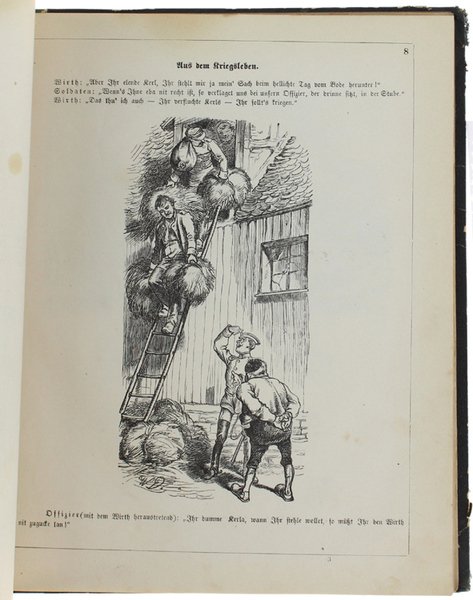 GENERAL ROCKSCHÖSSELS ERINNERUNGEN. Heitere Bilder aus dem Soldatenleben. Teil I …