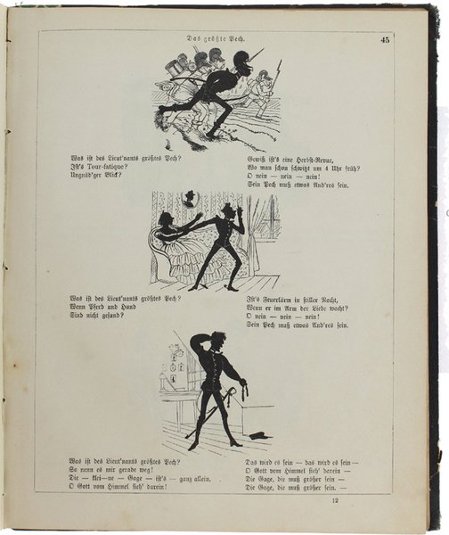 GENERAL ROCKSCHÖSSELS ERINNERUNGEN. Heitere Bilder aus dem Soldatenleben. Teil I …