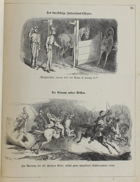 GENERAL ROCKSCHÖSSELS ERINNERUNGEN. Heitere Bilder aus dem Soldatenleben. Teil I …