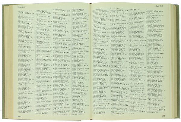 ATLANTE INTERNAZIONALE DEL TOURING CLUB ITALIANO - Indice dei Nomi.