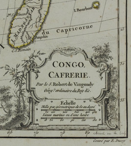 CONGO, CAFRERIE. [Original copper engraved map, 1778] | Immagine Gallery 4
