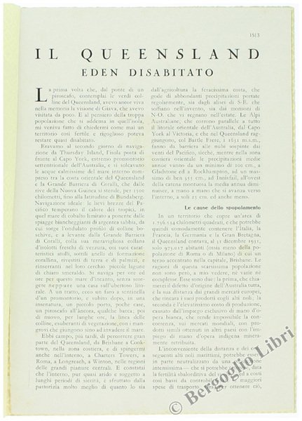 IL QUEENSLAND. Eden disabitato.