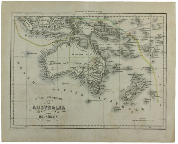 OCEANIA MERIDIONALE OD AUSTRALIA DETTA MELANESIA.