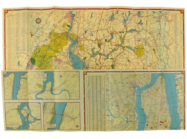 SHELL STREET GUIDE AND METROPOLITAN MAP OF NEW YORK AND …