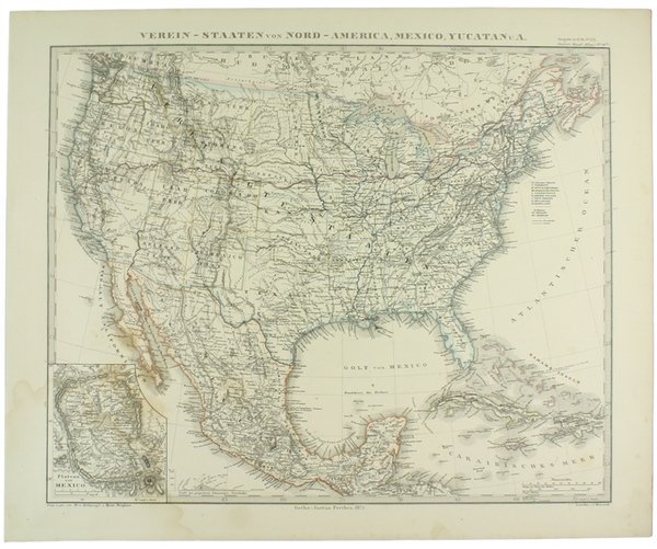VEREIN-STAATEN VON NORD-AMERICA, MEXICO, YUCATAN U.A.