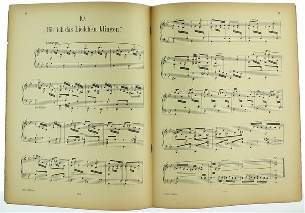 DICHTERLIEBE OPUS 48 für Pianoforte übertragen von Theodor Kirchner.