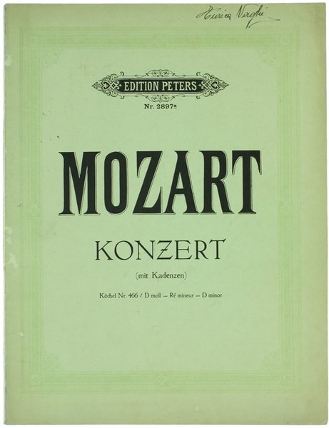 KONZERT D-MOLL FÜR KLAVIER UND ORCHESTER. Herausgegeben von Adolf Ruthardt. …