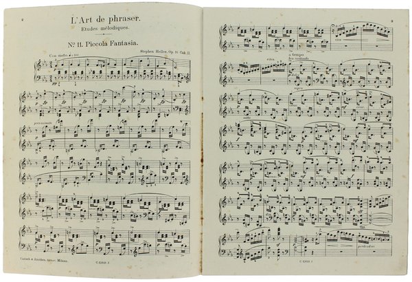 STUDI PER PIANOFORTE. L'ARTE DI DITEGGIARE - 26 Studi melodici. …