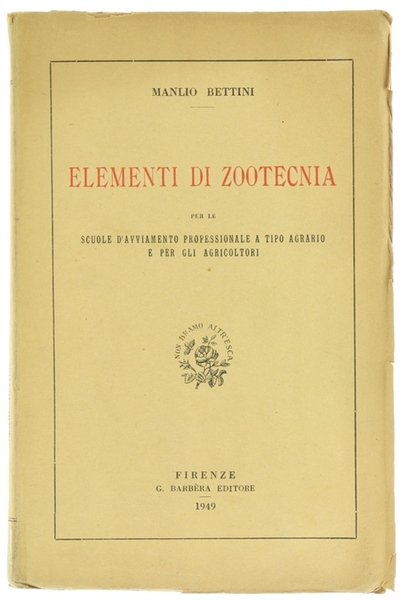 ELEMENTI DI ZOOTECNIA per le scuole d'avviamento professionale a tipo …