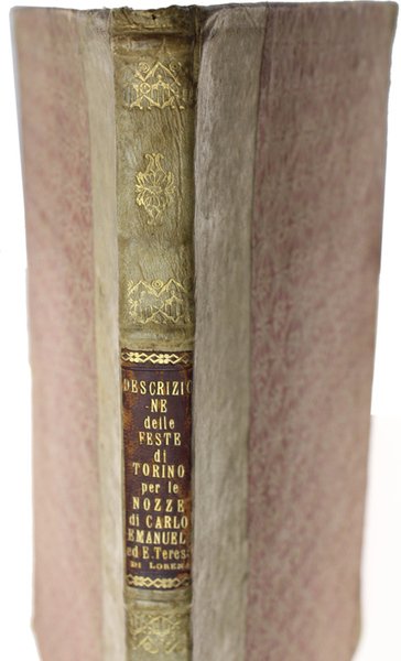 LEGATURA ANTICA ORIGINALE (1737) IN MEZZA PERGAMENA E ANGOLI, CON …