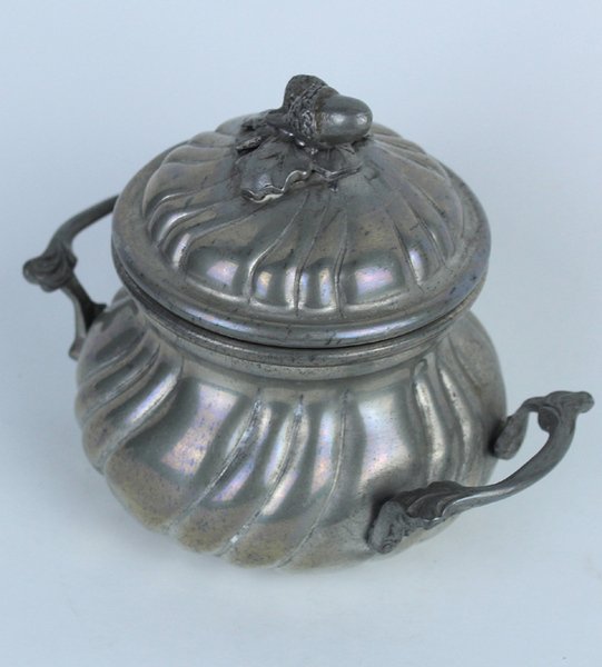 ZUCCHERIERA VINTAGE PELTRO MARCHIO "San NAZARO- Peltro 12/2". | Immagine Gallery 1