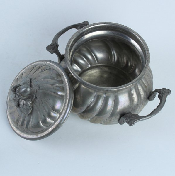 ZUCCHERIERA VINTAGE PELTRO MARCHIO "San NAZARO- Peltro 12/2".