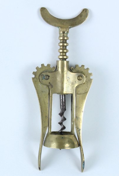 ANTICO CAVATAPPI A CAMPANA 2 BRACCI IN OTTONE MASSICCIO PERFETTAMENTE …