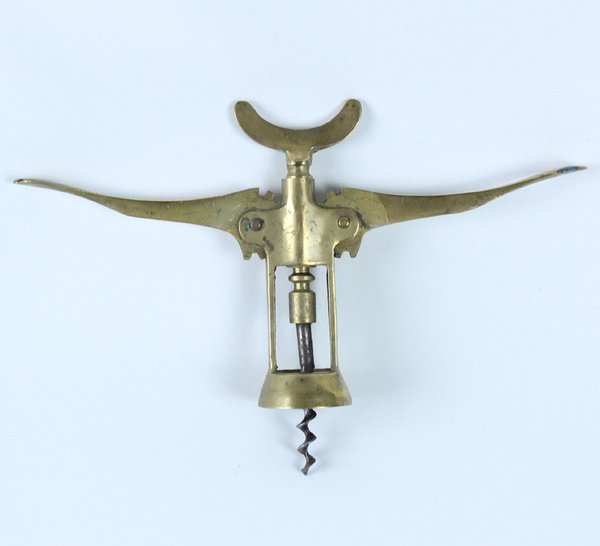 ANTICO CAVATAPPI A CAMPANA 2 BRACCI IN OTTONE MASSICCIO PERFETTAMENTE …