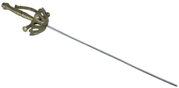 SPADINO TAGLIACARTE vintage . ottone e acciaio cm 27 | Immagine Gallery 1