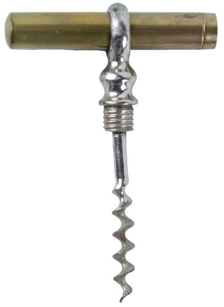 CAVATAPPI TASCABILE da picnic in ottone e acciaio, primo '900. | Immagine Gallery 2