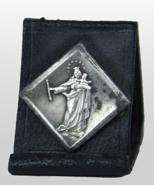 RICORDO MARIA AUSILIATRICE mm 35x23 apribile e ripiegabile. Vintage | Immagine Gallery 4